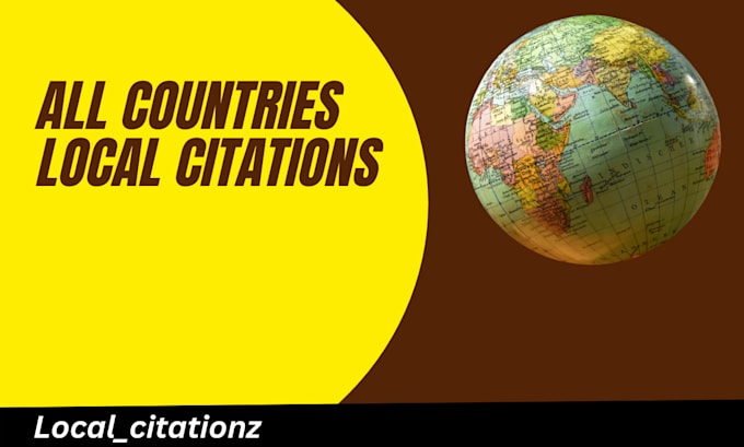 create high quality live local citations for all countries