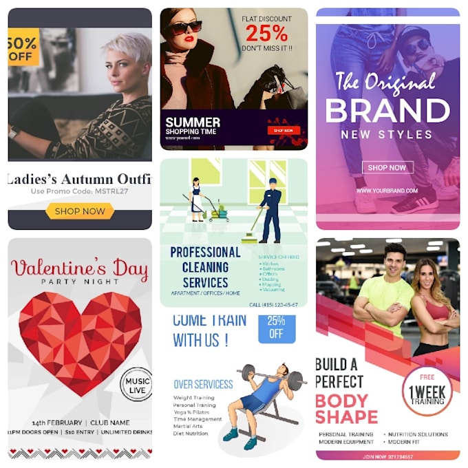 design a modern and minimalist social media flyer