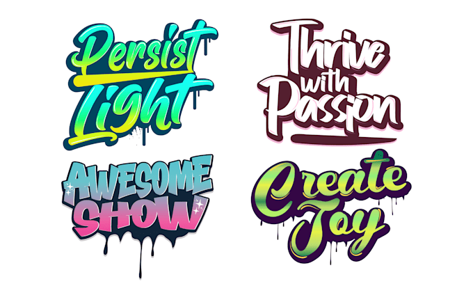 do creative graffiti design and typography t shirt