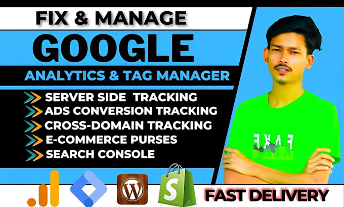 fix or setup google tag manager and analytics 4 in 24 hours