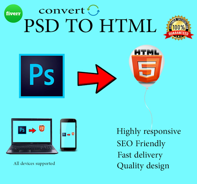 Convert professional psd to html with guaranteed quality and timely ...