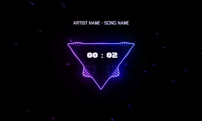 Create music triangle visualizer for your song by Ssens33 | Fiverr