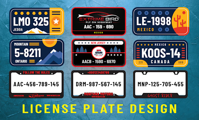 Fancy license plate 2025