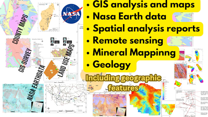 do satellite image, nasa data, gis and remote sensing analysis