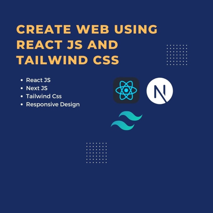 Create website using react js with tailwind css by Izusan | Fiverr