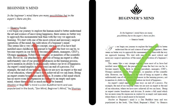 book formatting for amazon KDP