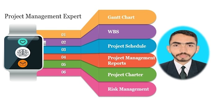 design gantt chart, wbs, risk plan and report writing