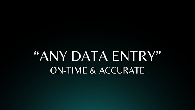 type, do data entry and collect data without using ai