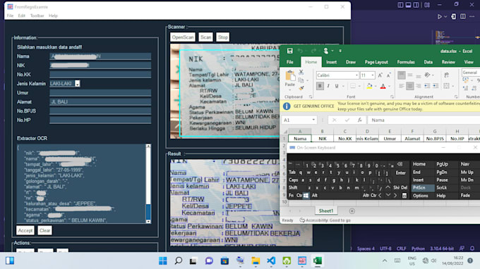 make a tool to convert your image file to teks with ocr