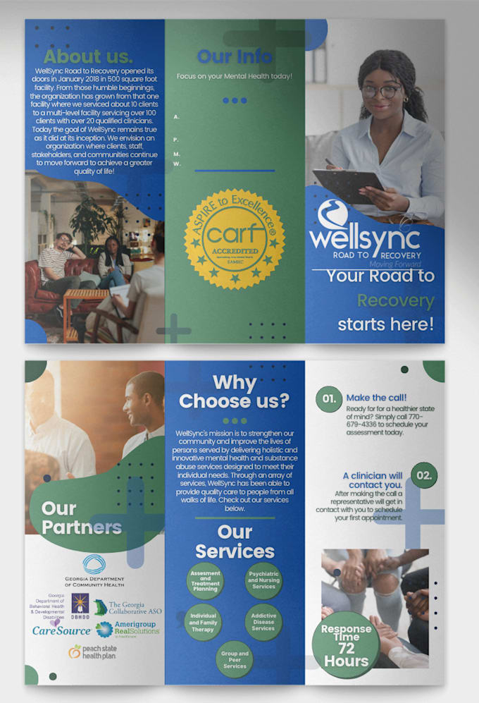 create business brochures and rack cards