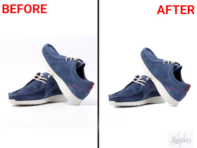 edit and retouch footwear image