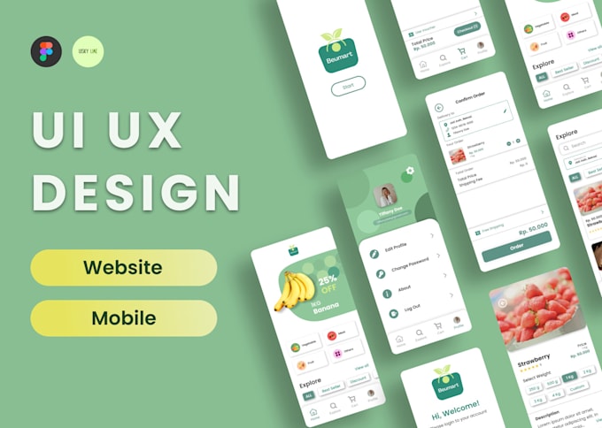 Do ui ux design, mobile app design, wireframe or prototype by Uisky ...