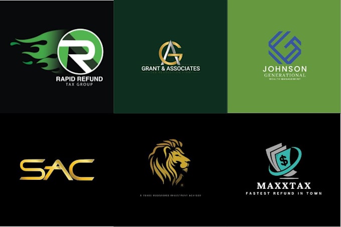 do custom financial logo for accountants, tax advisors, financial consultants