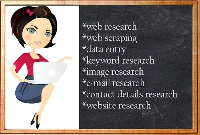 do any web research or collecting of any topic