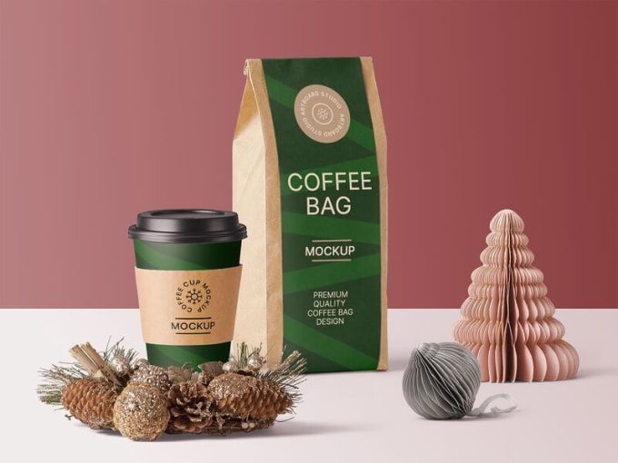 Design labels 2d and 3d packaging mockups for your products by