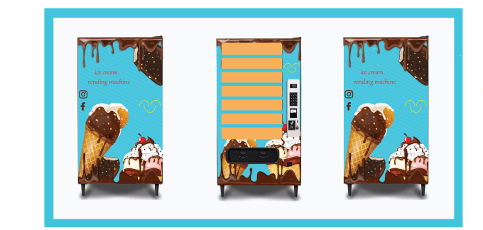 design vending machine, atm machine, cold calling wrap