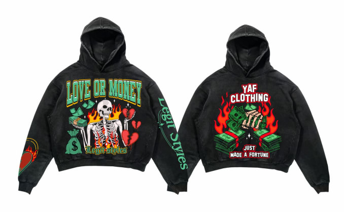 Hooded graphic deals tee