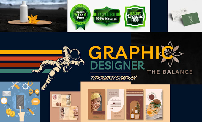 be your graphic designer, posters, banners, flyers, labels
