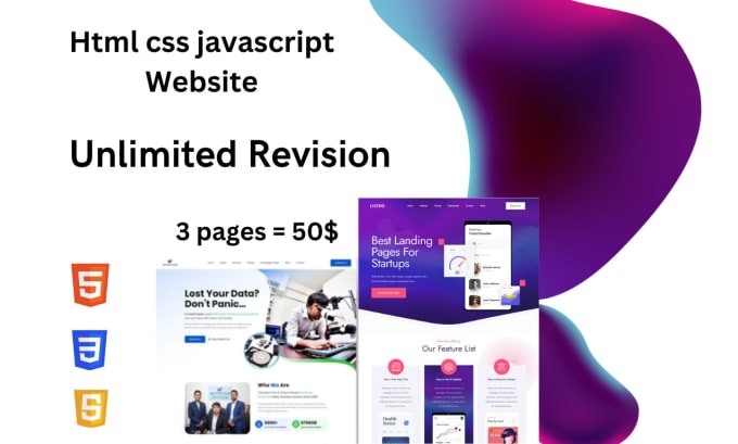 Be your front end web developer html css js by Biggart | Fiverr