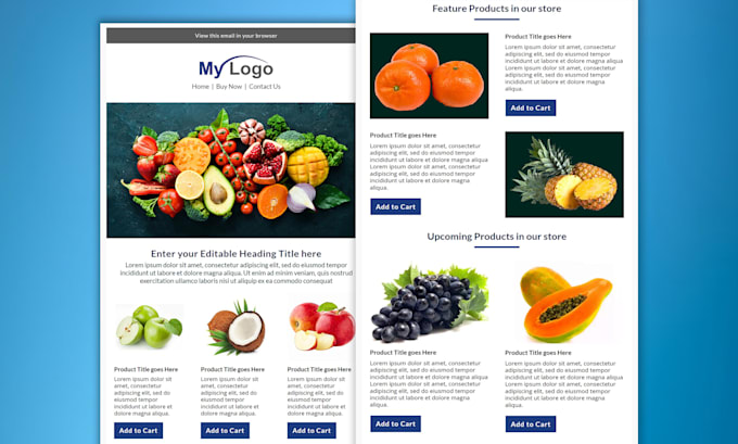 Do responsive active campaign newsletter template within 24h by Amaz 92