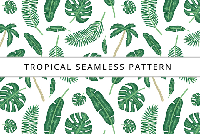 design tropical seamless patterns for fabric and packaging