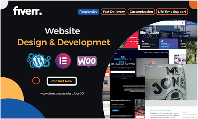 Create a responsive wordpress website with elementor pro by ...