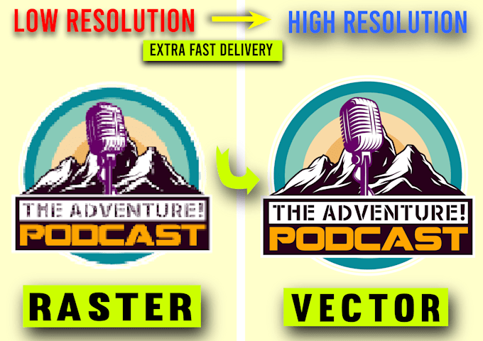 do vector tracing or convert to vector quickly