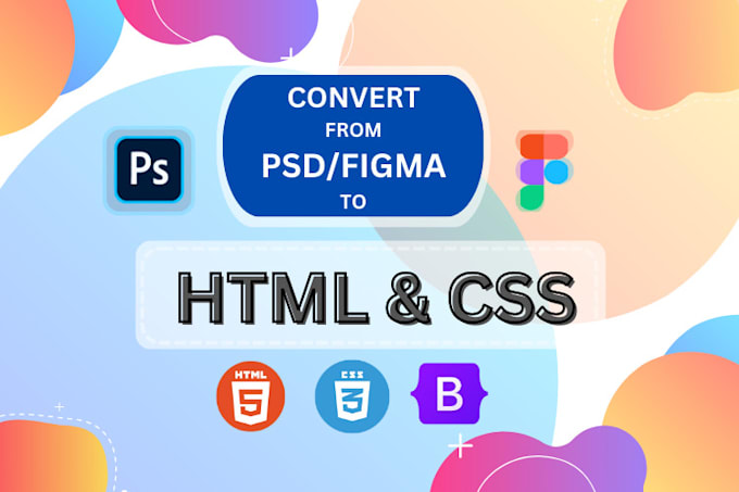 Convert figma or psd to html css by Bodrulhuda | Fiverr