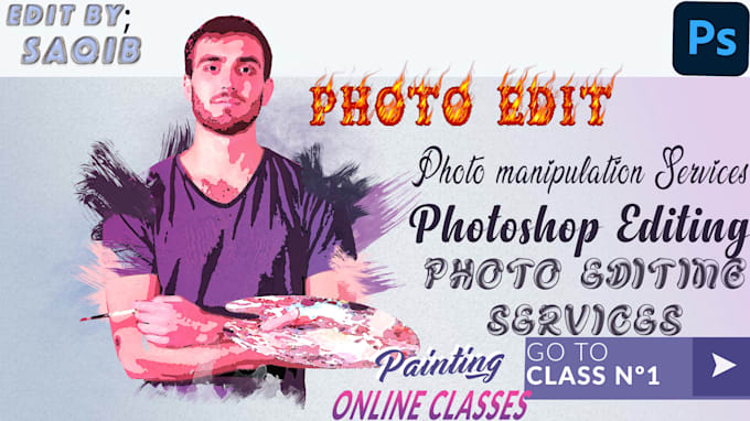 do any photoshop editing you seek