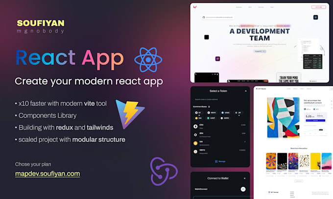 Develop your react app with high quality of ui and code by Mgnobody ...