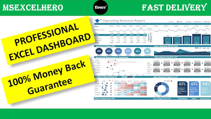 create professional excel dashboards for your business