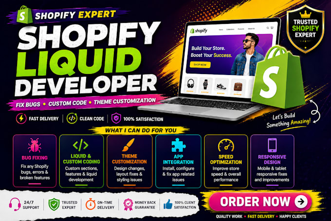 fix shopify bugs, theme errors, and liquid coding issues