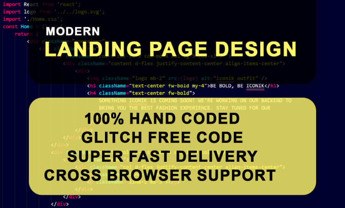 Develop your landing page using html, css, bootstrap by Jakaria3335 ...