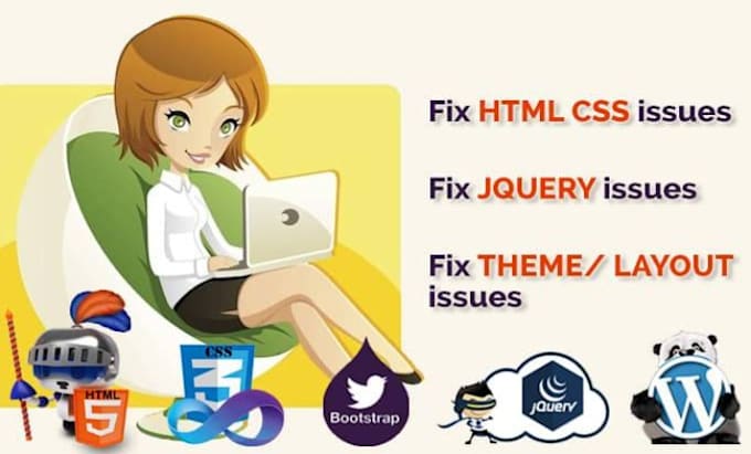 fix wordpress issues related to html, css, js woocommerce elementor landing page