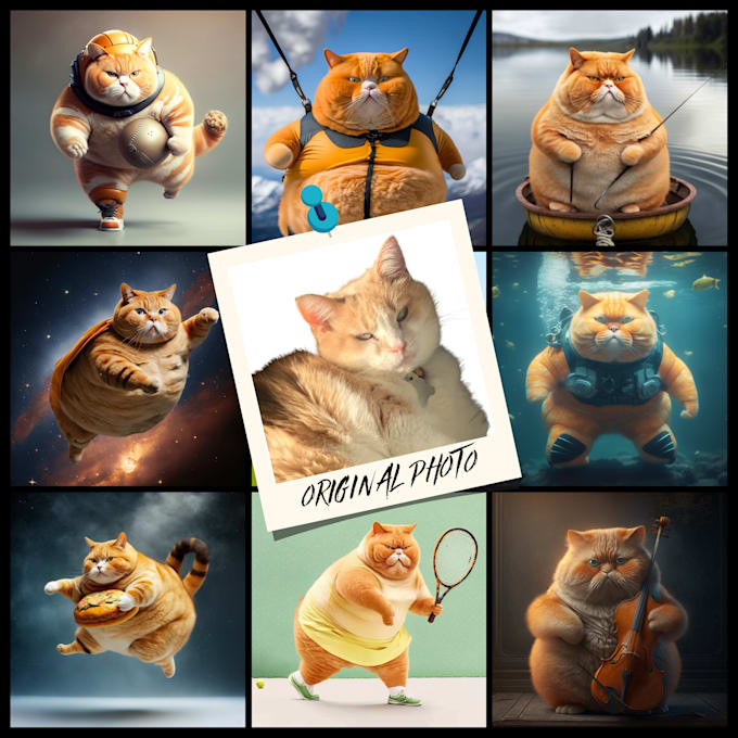 Top 5! I will generate an ai character inspired by your pet  for $20