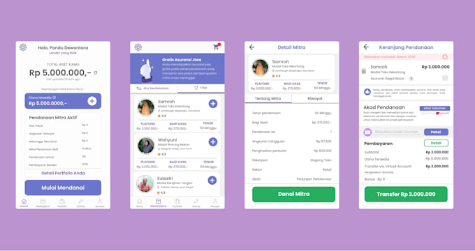 Do ui ux design for mobile apps website in figma by Pandu_dewantara ...