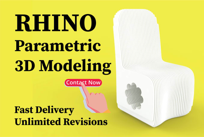 design parametric 3d models in rhino for 3d printing or cnc