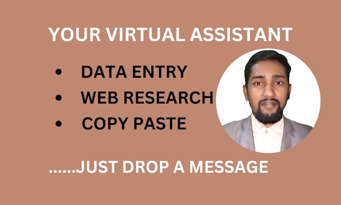 be your virtual assistant for data entry, web research and typing