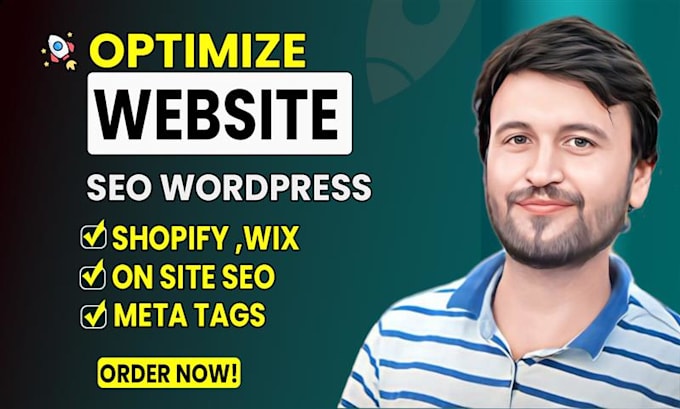 optimize website seo for wordpress, shopify and wix
