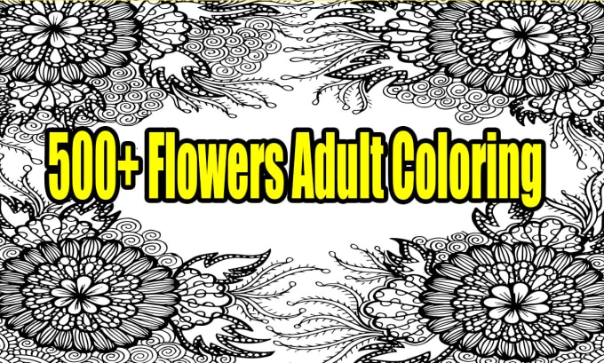 Livre De Coloriage Adulte Imprimable. Livre De Coloriage Floral