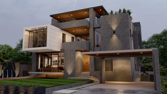 Basic Render Construction Design exterior of your house, building and realistic 3d render by ...