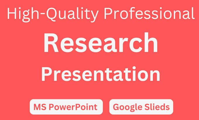 design professional research presentations