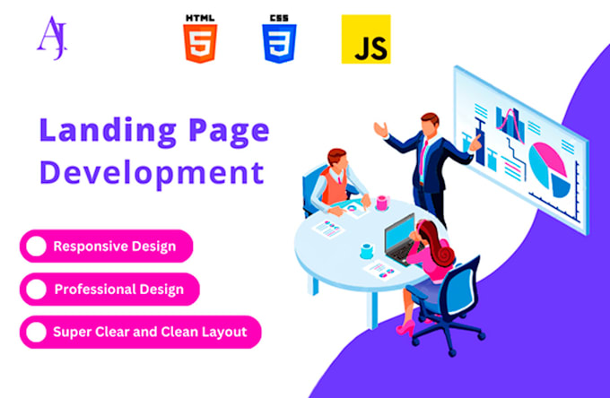 Create a responsive landing page by Adonis_jp | Fiverr