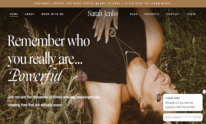 build life coaching website, business website on wordpress