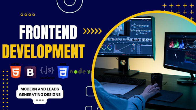Do front end development using html css and javascript for you by ...