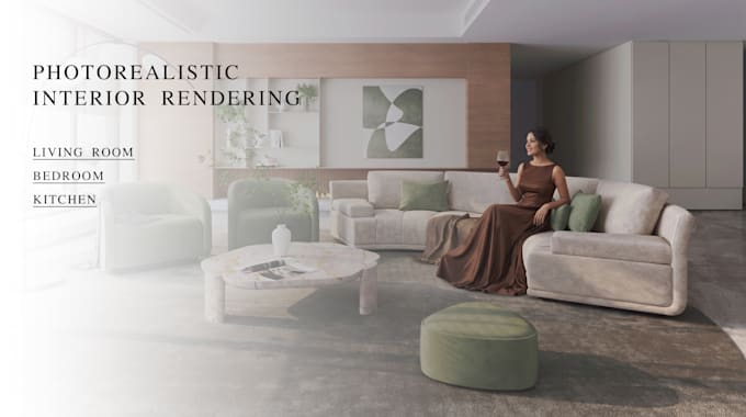 create photorealistic interior 3d renderings for architects and designers
