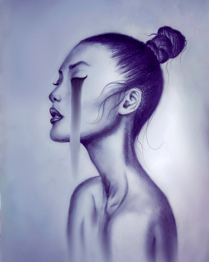 Draw a portrait on sketchbook or procreate by Stvn_n Fiverr