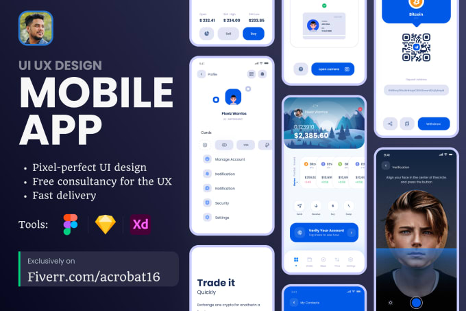 I will design creative mobile app UI UX for IOS and android in figma