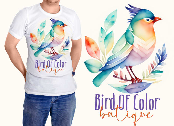 watercolor T shirt Design - Graphic Designer - Fiverr