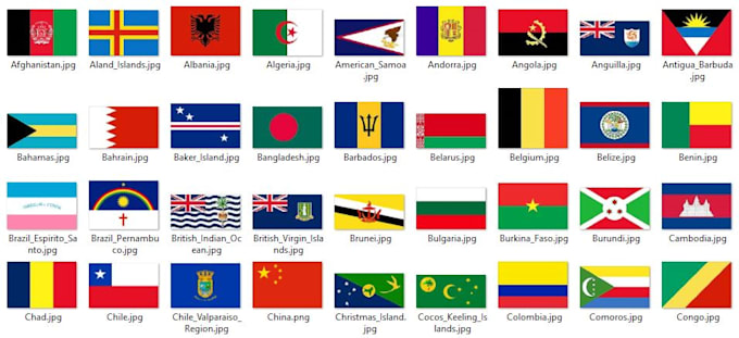 Provide 265 printable jpg country flags 300 dpi by Qualitylife Fiverr